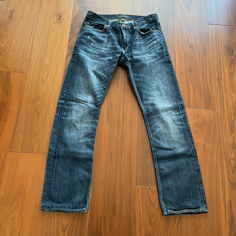 Banana Republic Men's Vintage Straight Jeans Blue 32x32
